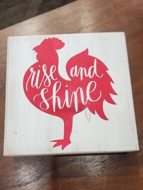 Rise & Shine Wood Block